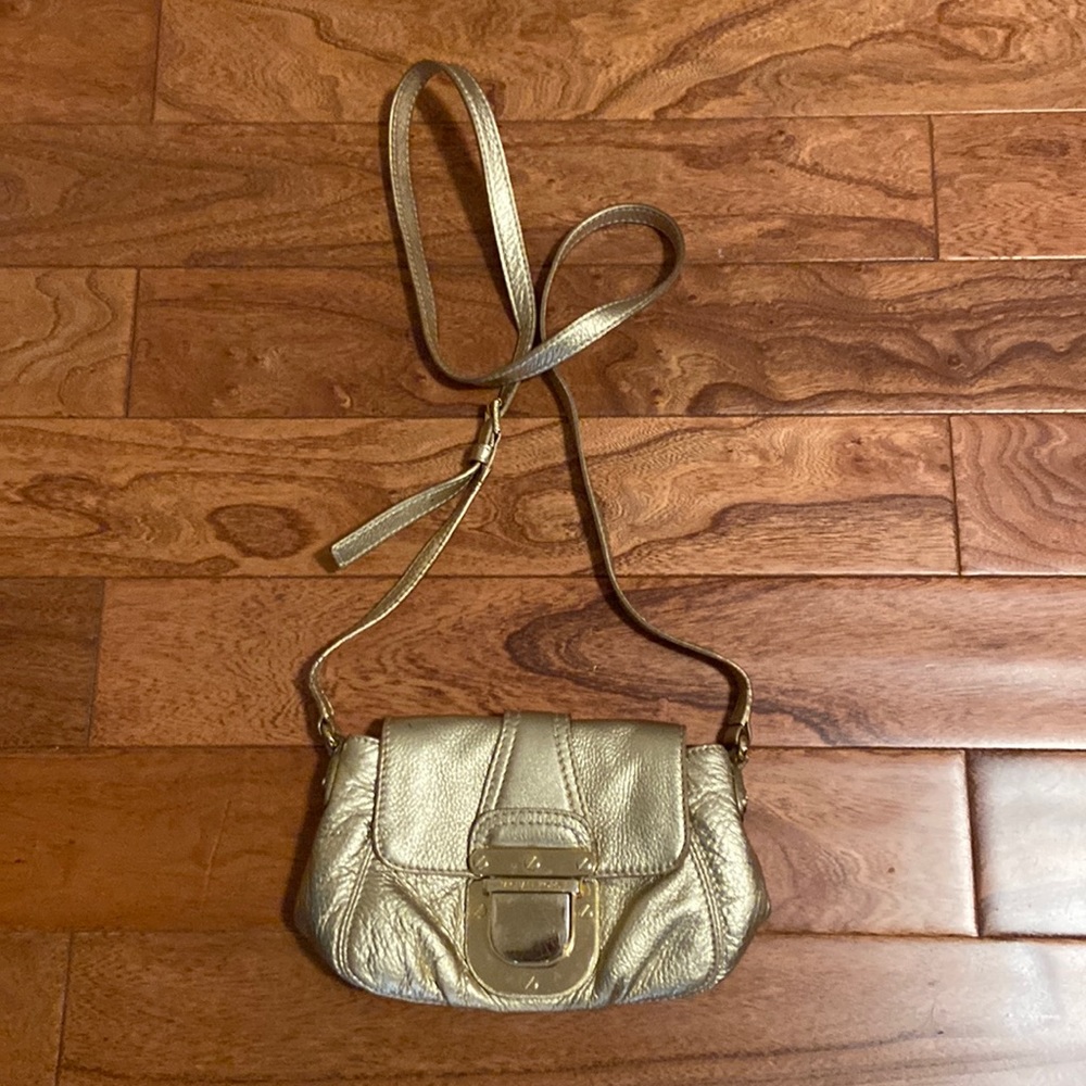 Metallic leather crossbody Michael Kors